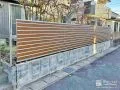 しっかりと道路からの視線をカットする目隠しフェンスの設置工事