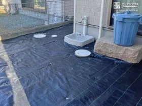 管理のしやすい快適な庭[施工後]