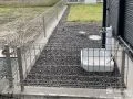 お庭の境界を圧迫感なく明確化するメッシュフェンス