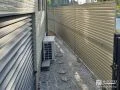 2段支柱で高さを出したフェンスでしっかり視線をカットした工事