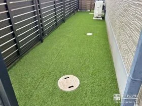 手間いらずで美しい人工芝のお庭[施工後]