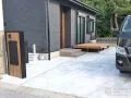 ローメンテナンスで使いやすさも追求したシンプルモダンな新築外構