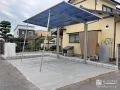 ブロック塀を解体し屋根付きで快適な駐車スペースを施工した工事