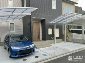2台のカーポートでお車を守りお出かけをスムーズにした工事