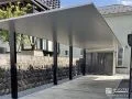 縦2台並べての駐車が可能で使い勝手の良いカーポートの設置工事