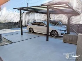 カーポートをリニューアルし広々とした駐車場へのリフォーム工事