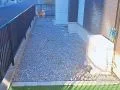 砂利の飛び出しを防止する地先ブロック