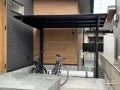自転車をしっかりと守る強度の高いサイクルポートの設置
