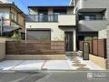 風格漂う大判乱形石が魅せる上質な和モダン新築外構