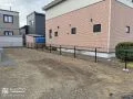 圧迫感がなく、風通しの良いブラックのメッシュフェンス