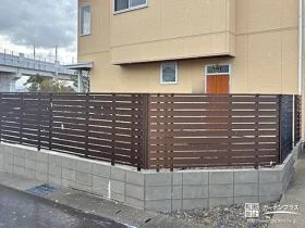 生垣をフェンスに取替えローメンテナンス化したリフォーム工事