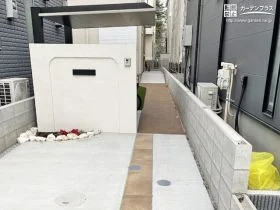 旗竿地だからこそできる、家族が安心して過ごせるプライベートな新築外構