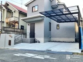 モダンだけど上品な落ち着きのある新築外構
