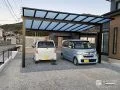 夏場の車内温度の上昇を防止できる屋根のカーポート設置工事