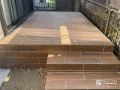 ご家族憩いの空間として活躍するタイルデッキ