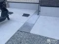 土間コンクリートで地面を平らに