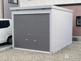 大切なバイクを安心して保管できるバイク保管庫の設置工事