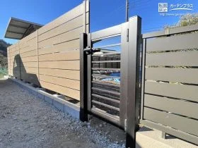 不審者の侵入を防ぐ効果もある門扉[施工後]