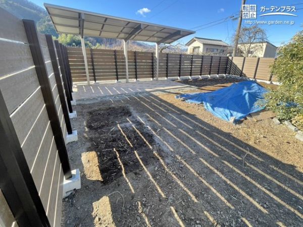 お庭をクローズな空間にするリフォーム工事 (No.24863) / 目隠しフェンスの施工例 | 外構工事のガーデンプラス