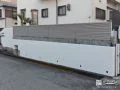 塗装しなおした門塀