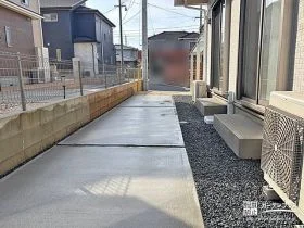 主庭の雑草対策として土間コンクリートを打設[施工後]
