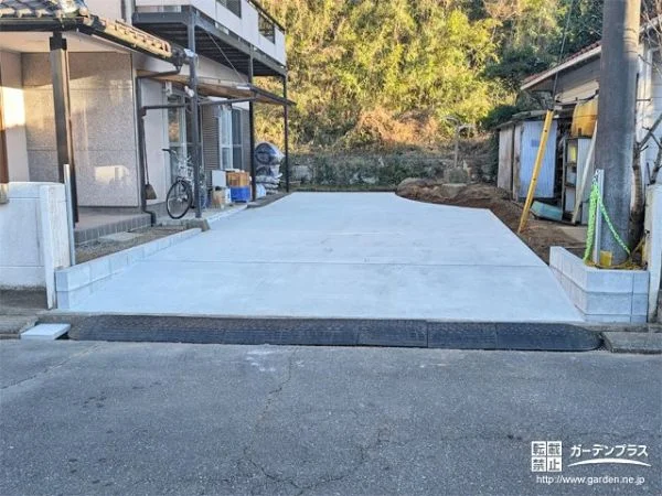 ご家族の車はもちろん来客時も安心して車を停められる駐車スペース工事