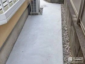 お家まわりをスッキリさせたい方におすすめの土間コンクリート舗装工事[施工後]
