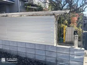 周囲の視認性を確保するフェンス[施工後]