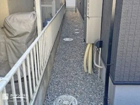快適な環境を維持できる犬走り[施工後]