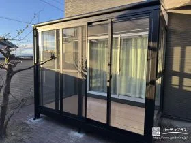 天候を気にせず洗濯物を干せる快適な空間[施工後]