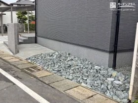 侵入防止にも効果的でおしゃれなロックガーデン[施工後]