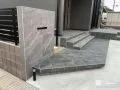 門まわりにゆとりを持たせた美しくモダンな新築外構