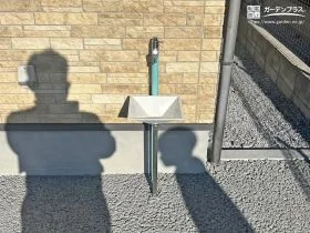 外遊び後の手洗いにも便利立水栓[施工後]
