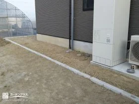 より快適な外構づくりの第一歩となる土留め[施工後]