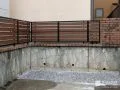 植栽スペースを撤去し駐車スペースを拡張した工事