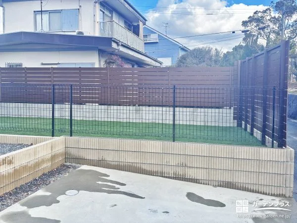 お庭を平らに均しお子様が快適に遊べるようにしたリフォーム工事