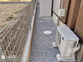 防犯対策にも効果的な砂利[施工後]