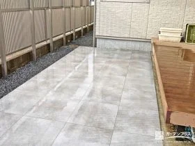 タイルデッキを施工し快適なアウトドア空間に[施工後]