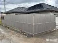 2段支柱のフェンスでお庭を囲いプライベート性を向上させた工事