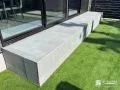 わんちゃんも使いやすいお庭への行き来がスムーズになるタイルデッキ