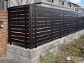 斜めから見た目隠しフェンス
