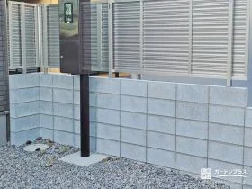 シャープなラインが美しい目隠しフェンスの設置工事