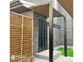 見た目にも美しい納まりを意識したテラス屋根