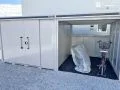 収納と駐輪スペースを一体化した物置