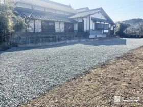 防草シートと砂利ですっきりと雑草対策[施工後]