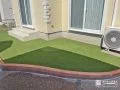 肌当たりが柔らかい人工芝のお庭