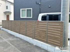 目隠しフェンスとメッシュフェンスを使い分けた敷地境界設置工事