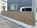 目隠しフェンスとメッシュフェンスを使い分けた敷地境界設置工事