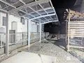 すっきりとした印象でお車を守る片側支柱のカーポート設置工事