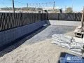 デザイン性の高い化粧ブロックとフェンスを組合わせた境界工事